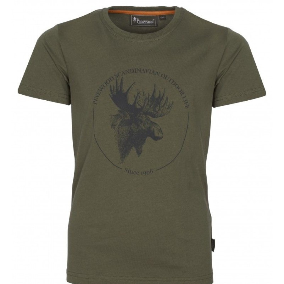 Dziecko Pinewood Koszulki Dzieciece | T-Shirt Dzieciecy Pinewood® Moose 6519