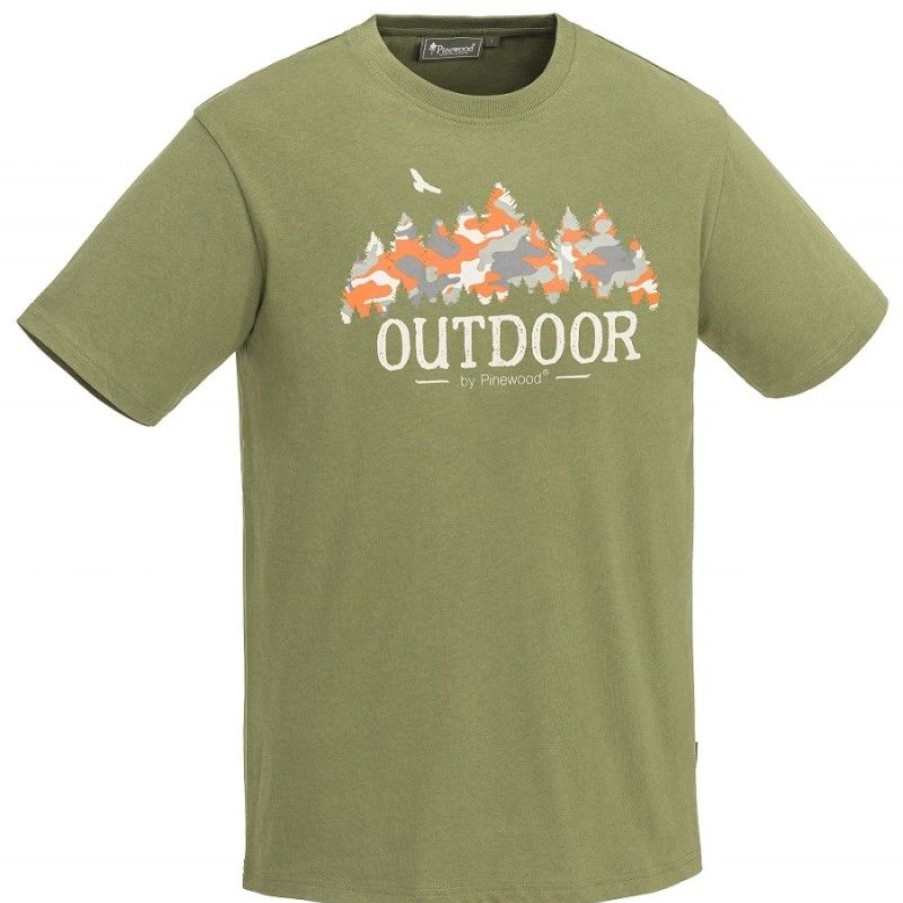 Mezczyzna Pinewood Koszulki | T-Shirt Pinewood® Forest 5040