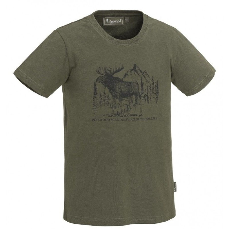 Dziecko Pinewood Koszulki Dzieciece | T-Shirt Dzieciecy Pinewood® Moose 6571