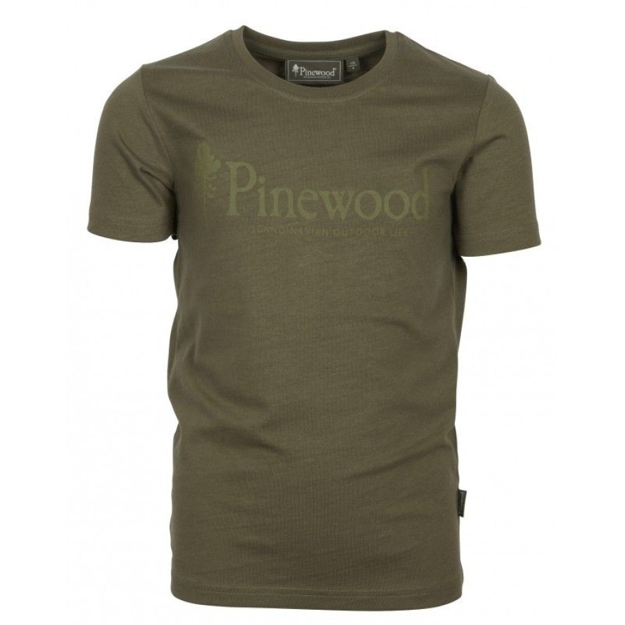 Mezczyzna Pinewood Koszulki | T-Shirt Pinewood® Outdoor Life Kids 6445